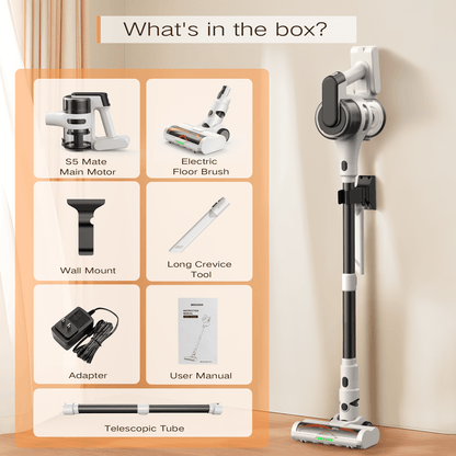 Strong Suction, Cordless Stick Rechargeable, 55 Mins Max Runtime, anti Tangle LED Headlight Brushless, Ideal for Hardwood Floors, and Home