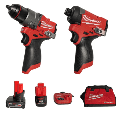 M12 FUEL 12-Volt Lithium-Ion Brushless Cordless Hammer Drill and Impact Driver Combo Kit W/2 Batteries and Bag (2-Tool) 72 Ratings 4.6 STARS