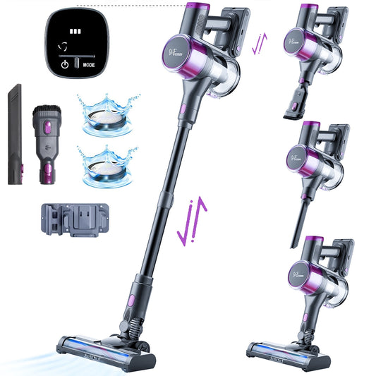 Cordless Stick Vacuum Cleaner Lightweight for Pet Hair Led Display Screen M600 New