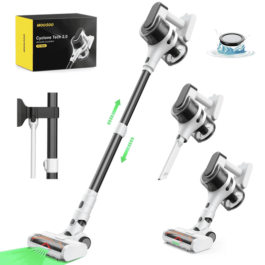 Strong Suction, Cordless Stick Rechargeable, 55 Mins Max Runtime, anti Tangle LED Headlight Brushless, Ideal for Hardwood Floors, and Home